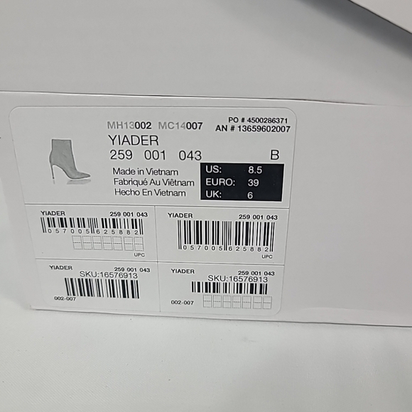 NEW Aldo Women's Yiader Faux Leather Stilleto Heel Ankle Boot Beige Sz 8.5 NIB - Picture 9 of 9